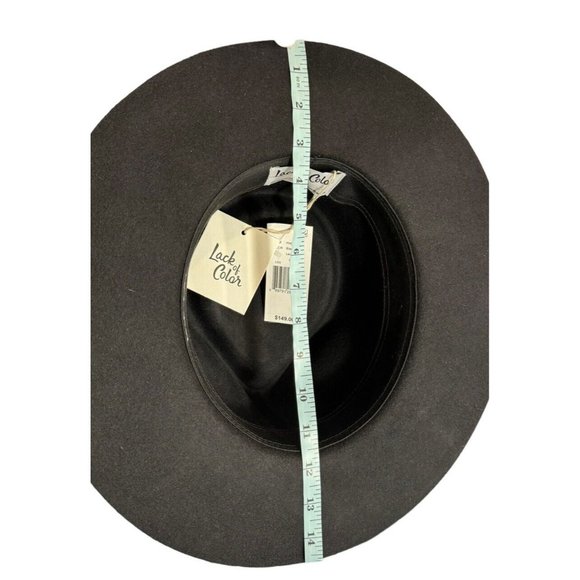 Lack of Color  The Phoenix Ribbon Band Fedora Black Hat Size LARGE (59 CM) Wool main image 11